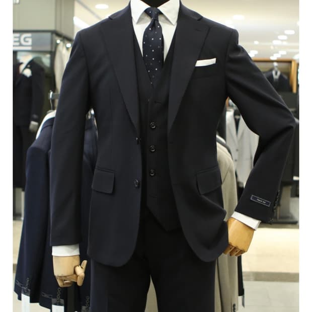 24ss킨록 프리미엄라인 다크네이비 쓰리피스 새상품