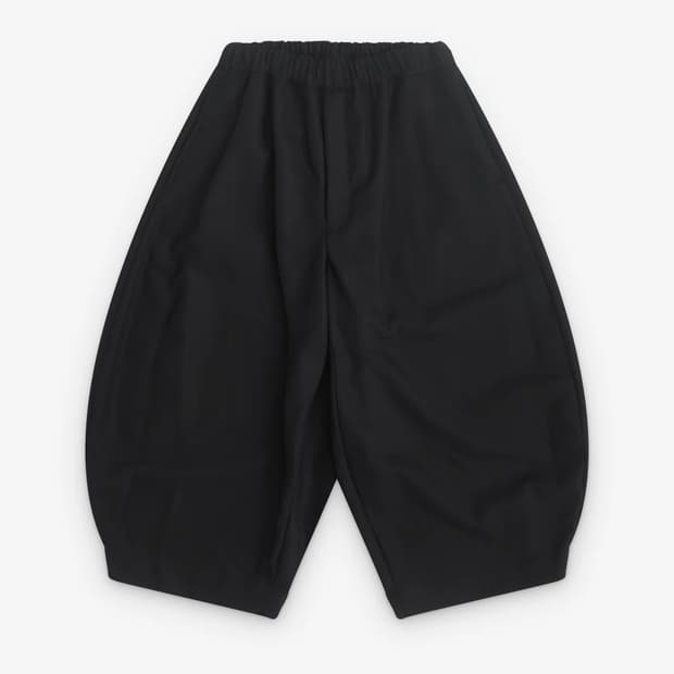 꼼데가르송 블랙 와이드 트라우저