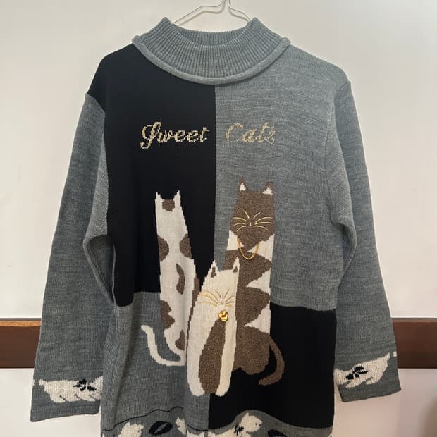고양이 니트 