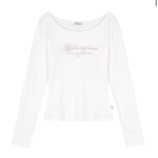 클리시어 Kleen club letter top, White