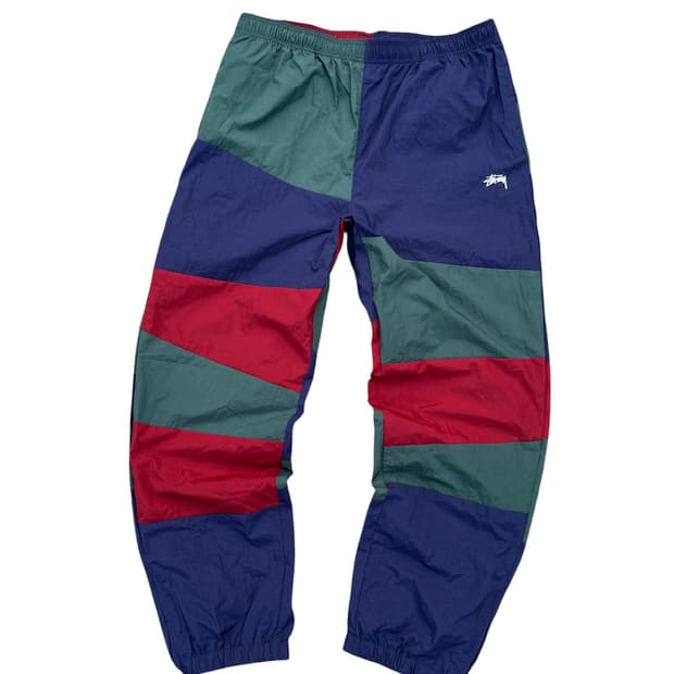 Stussy 스투시 믹스컬러블록 나일론 조거팬츠