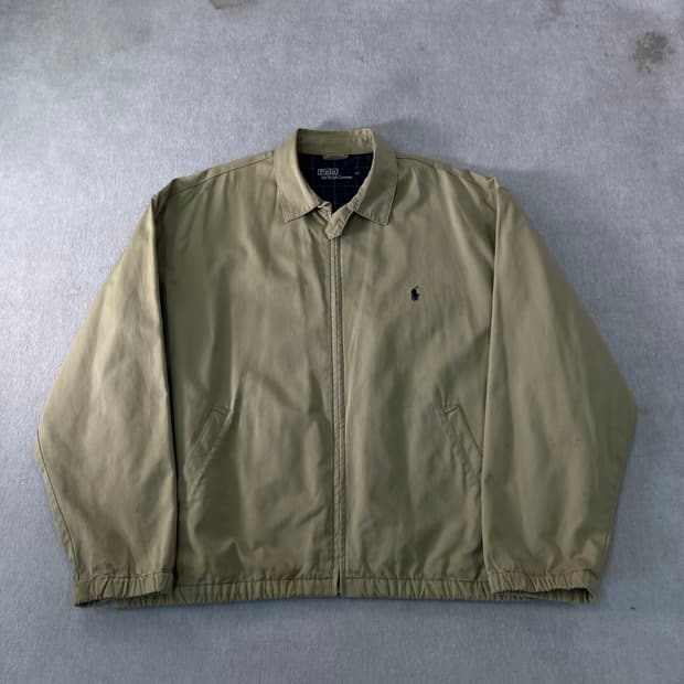 105 폴로랄프로렌 베이지 바라쿠타 블루종 자켓