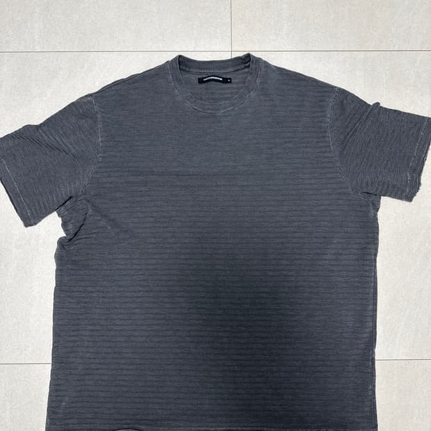  해칭룸 VTG Jacquard Stripe Tee Dyed Grey