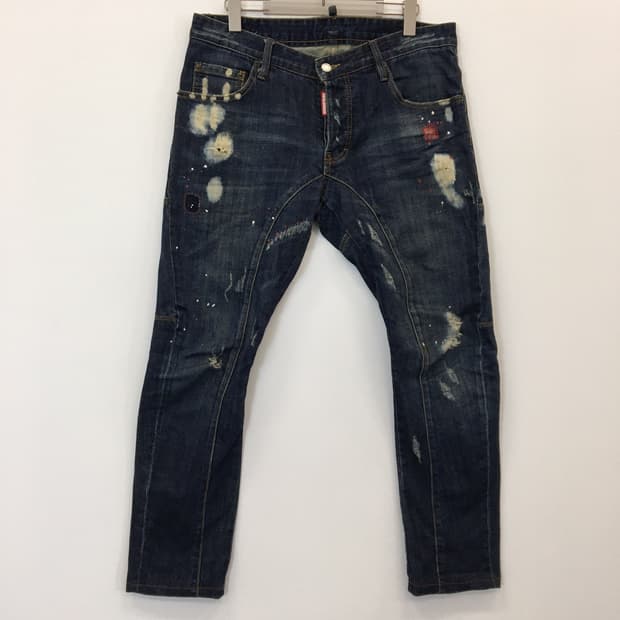 디스퀘어드2 나염페인팅 청바지 33-34 