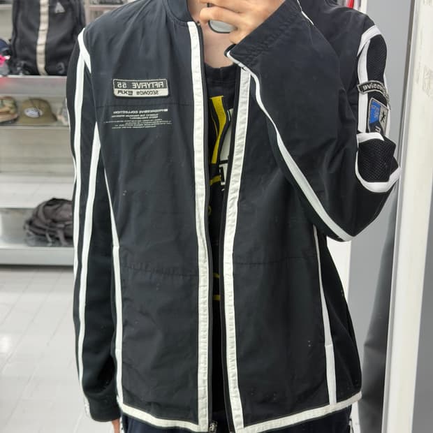 EXR 빈티지 레이싱 자켓 블랙