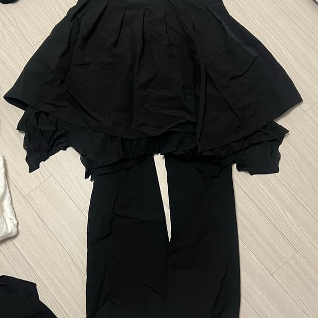 미세키서울 레이어드 팬츠 스커트