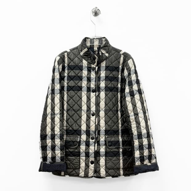 버버리 런던 체크 퀼팅 자켓