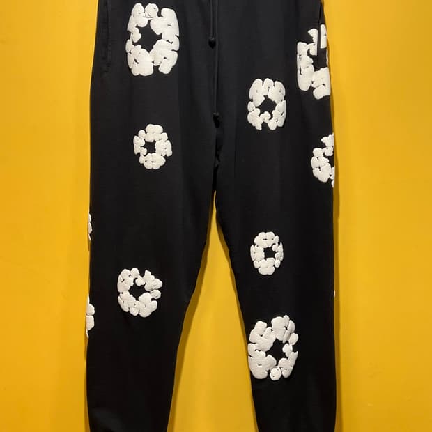 [XL] 데님 티어스 더 코튼 리쓰 스웨트팬츠 블랙