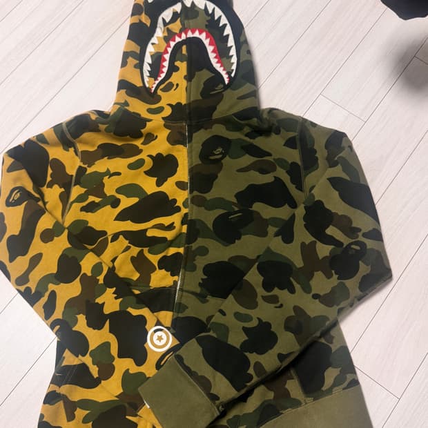 베이프 후드집업 정품 M