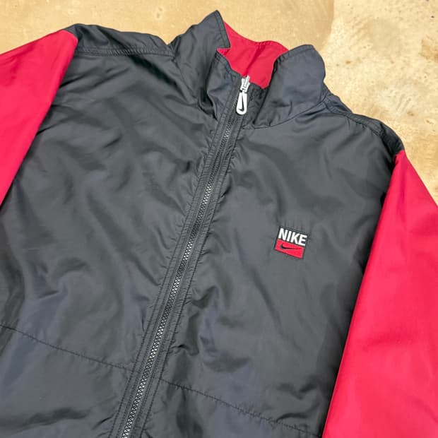 XXL 나이키 00s 올드스쿨 리버시블 와인 배색 바람막이