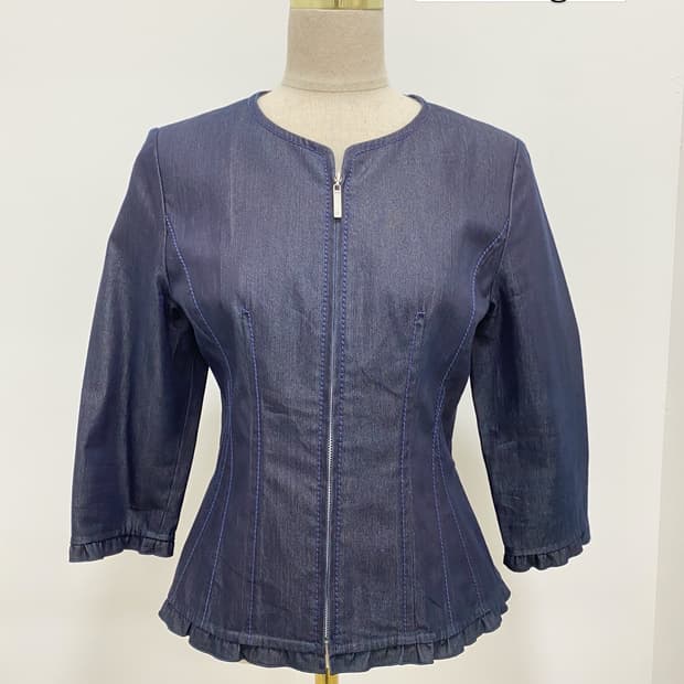 Courreges 데님 집업 자켓