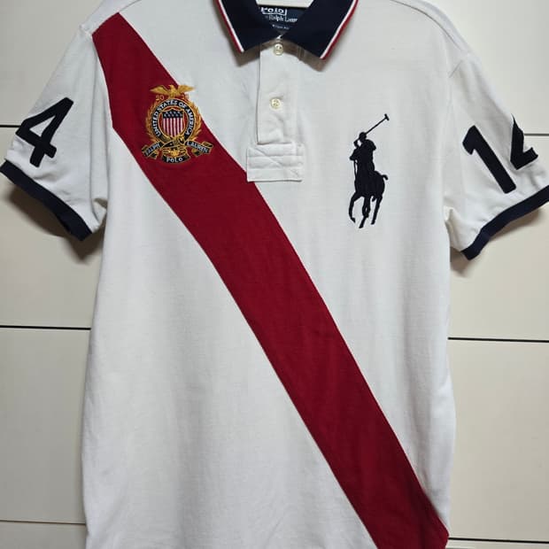 폴로 랄프로렌 빅포니 치프키프 성조기 PK 카라반팔티