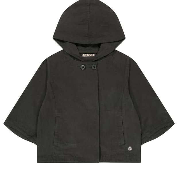 코이세이오 HOODED CAPRI JACKET CHARCOAL