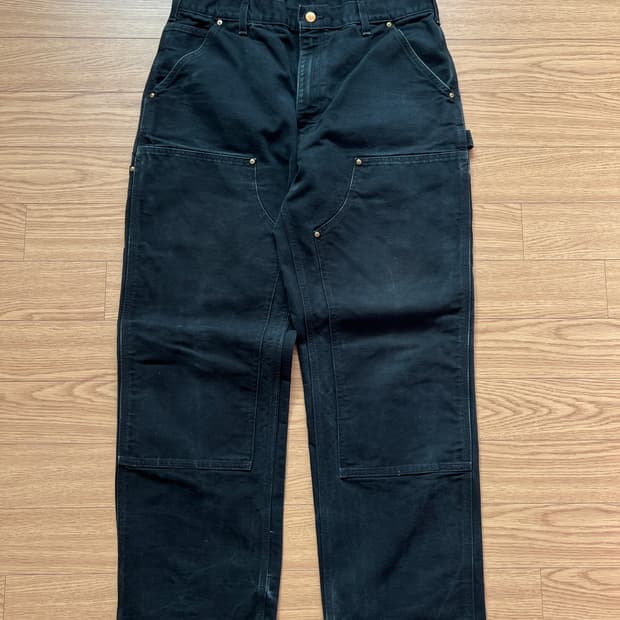 빈티지 칼하트 더블니 B01 BLK 36x30