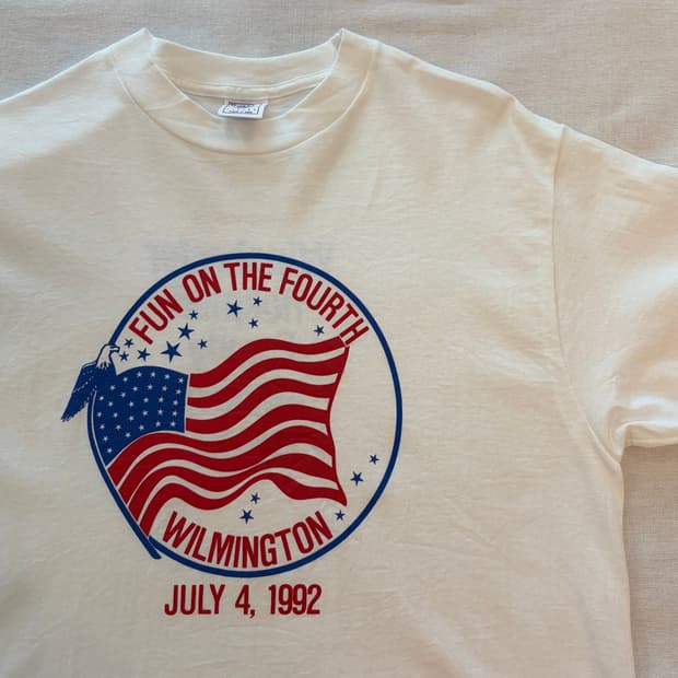 빈티지 윌밍턴 USA 프린팅 반팔 티셔츠