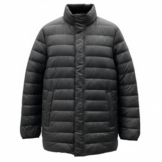 일본 유니클로 헤링본 패턴 덕다운 경량패딩 1818