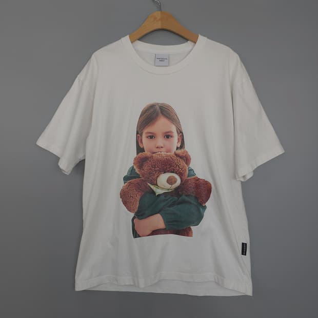 아크메드라비 곰돌이 프린팅 반팔티 100