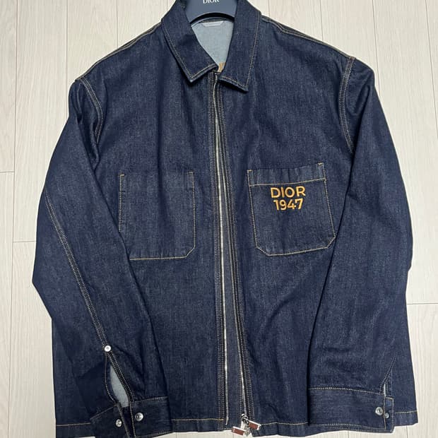 디올 로고 데님셔츠 자켓