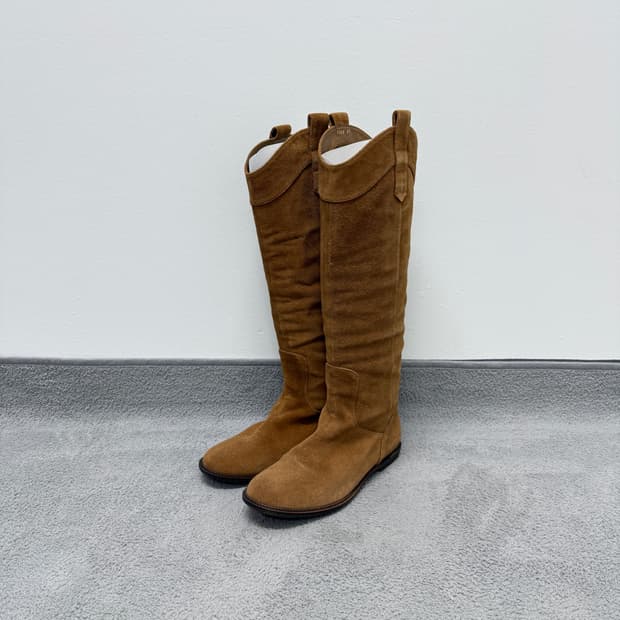 Margaret Howell suede long boot