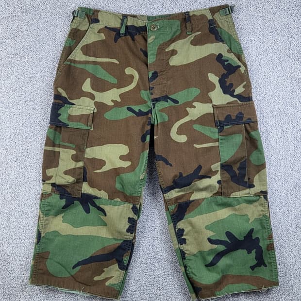 US ARMY 카모 카고 팬츠 컷오프 ( 32" ) / 13324