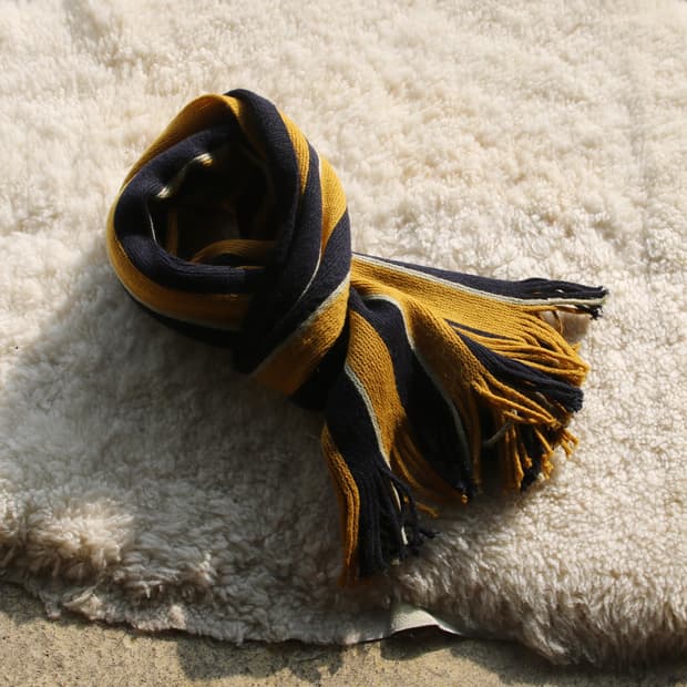 프린지 니트 머플러