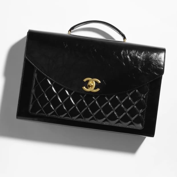 샤넬 브리프케이스 램스킨 서류가방