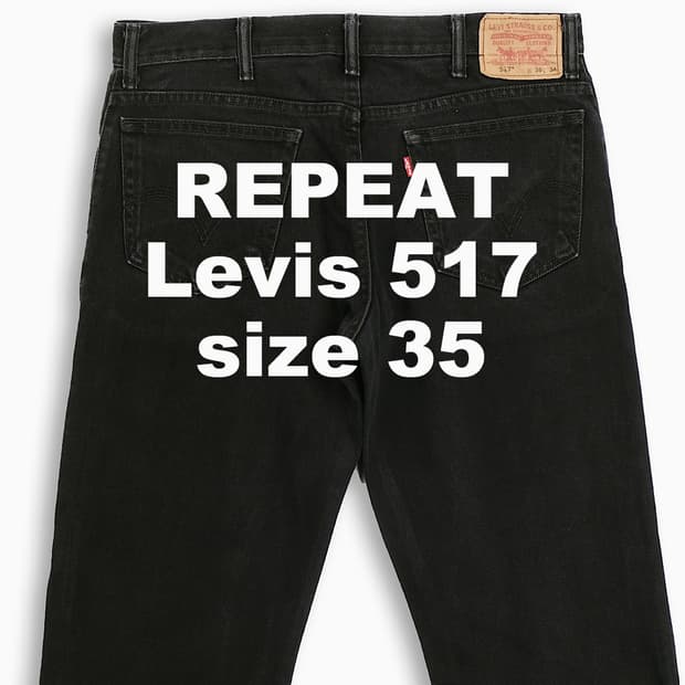 빈티지 리바이스 517 흑청 35 인치 LV51736172
