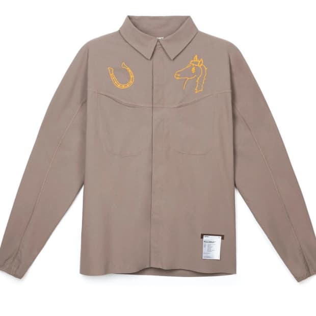 satisfy 새티스파이 피스쉘 리버 셔츠 팔콘 L