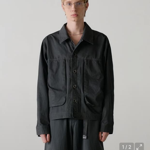 노운 트러커재킷 차콜 1사이즈