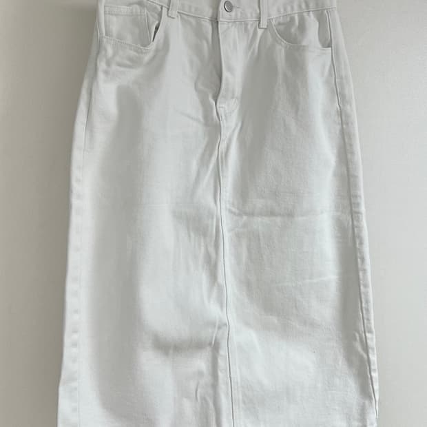 데님 롱 스커트 3종(화이트, 블랙, 베이지)