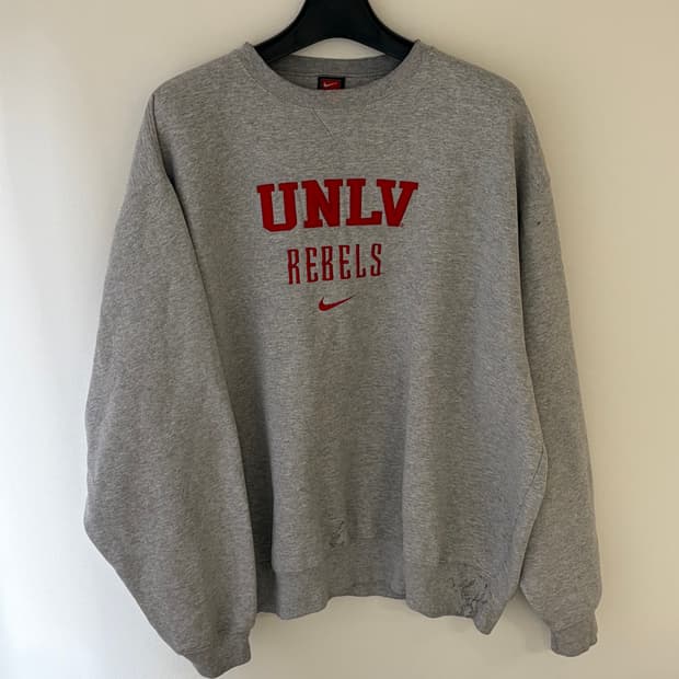 90s 올드 나이키 UNLV REBELS 팀 스웻셔츠