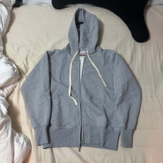 브론슨 논스탁 후드집업 그레이 40사이즈