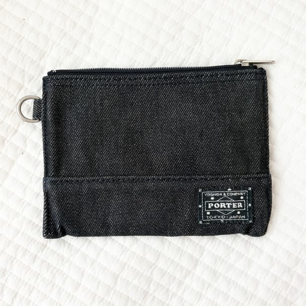 포터 데님 파우치/동전지갑