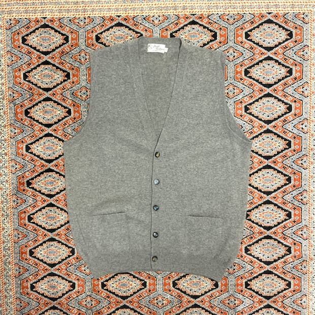 펄스앤캐시미어 그레이 니트조끼 남성XXL