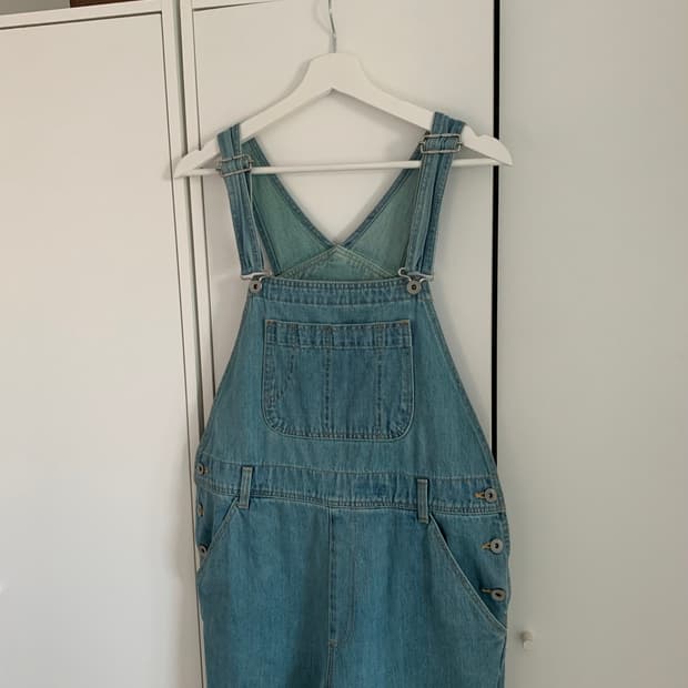 연청 데님 오버롤 팬츠