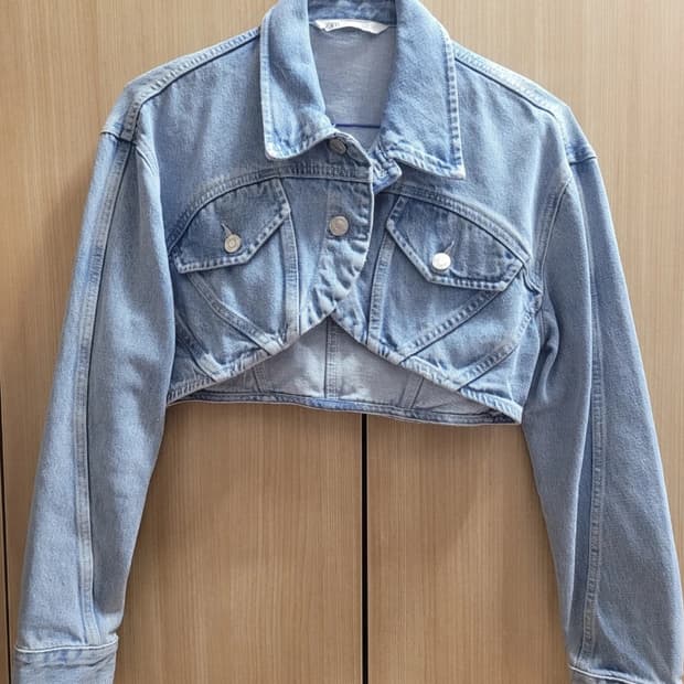 자라 크롭 데님 자켓