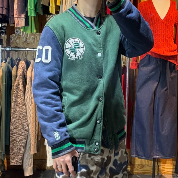 XL NBA SF 골든 스테이트 배색 코튼 바시티