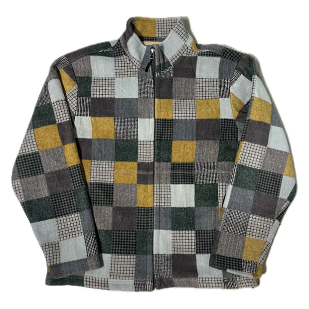 패치워크 후리스 자켓