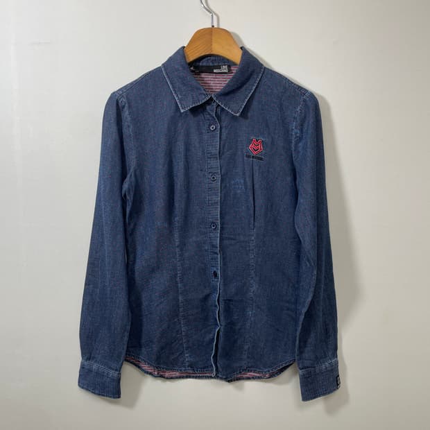 모스키노 빈티지워싱 데님 셔츠 40 - S19