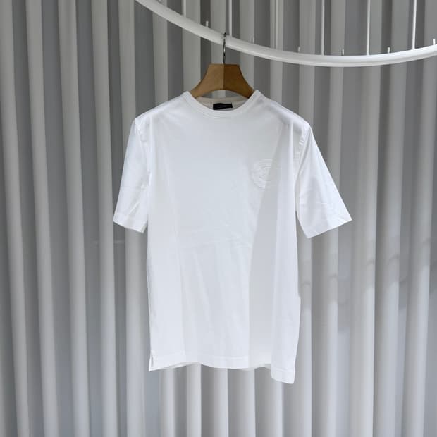 (A+/50) / 스테파노리치 코튼 크루넥 반팔 티셔츠 화이트