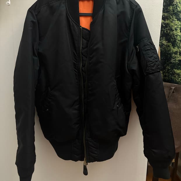 알파인더스트리 ma-1 블랙 s