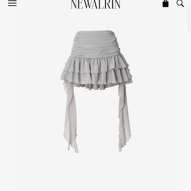뉴얼린 튜튜 쉬폰 스커트(화이트)