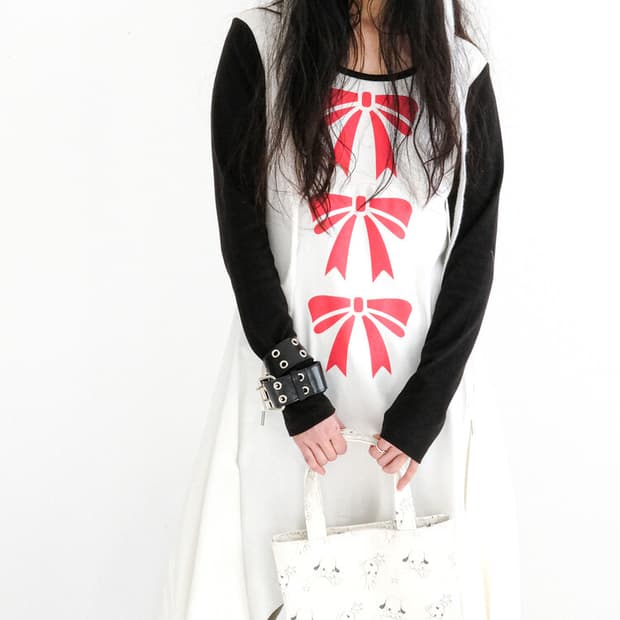 샵페어리 포인티드 드레이프 저지 드레스