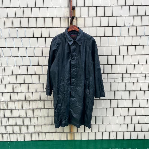 Vintage 소가죽 발마칸 코트