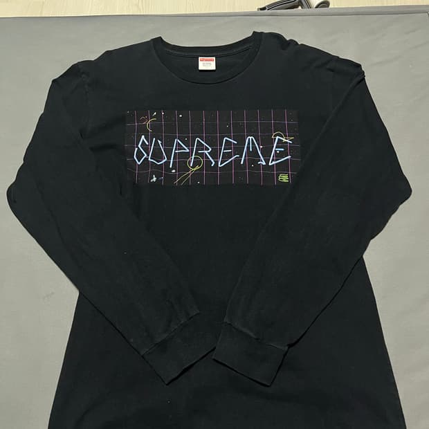 슈프림 16fw 블레이드 그리드 롱슬리브 L사이즈