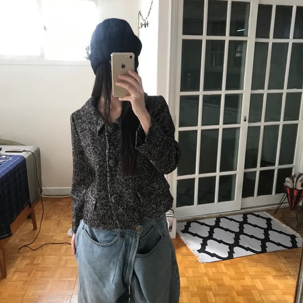 vintage wool short jacket