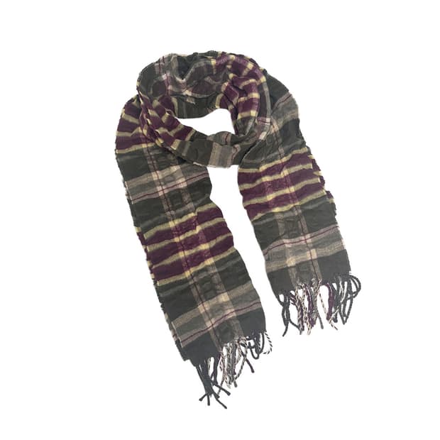 재패니즈 셔링 타탄체크 머플러