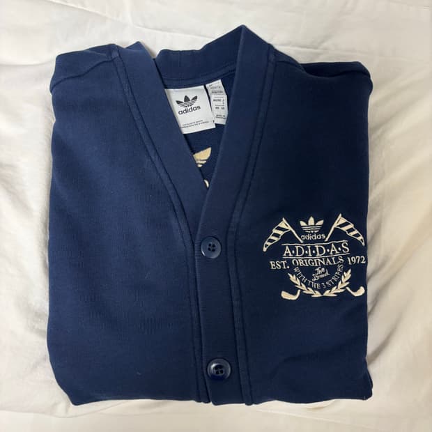 아디다스 originals 네이비 가디건 