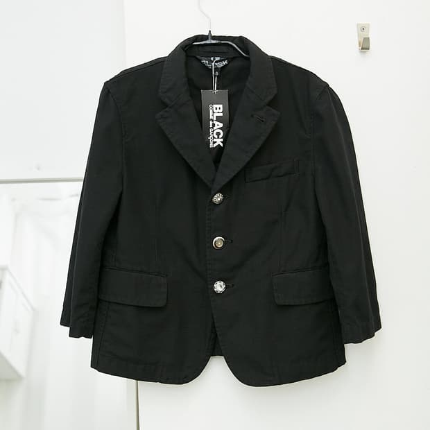 Black CDG Short Sleeve Blazer