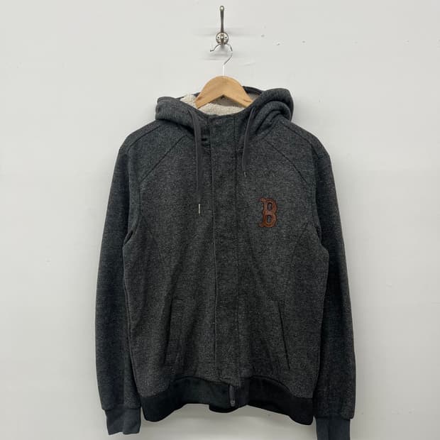 mlb 보스턴 레드삭스 기모 후드집업 남L